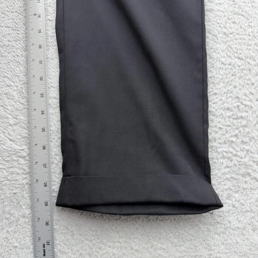 Lauren Ralph Lauren Mens Black Wool Blend Pleated Cuffed Dress Pants‎ 36x30